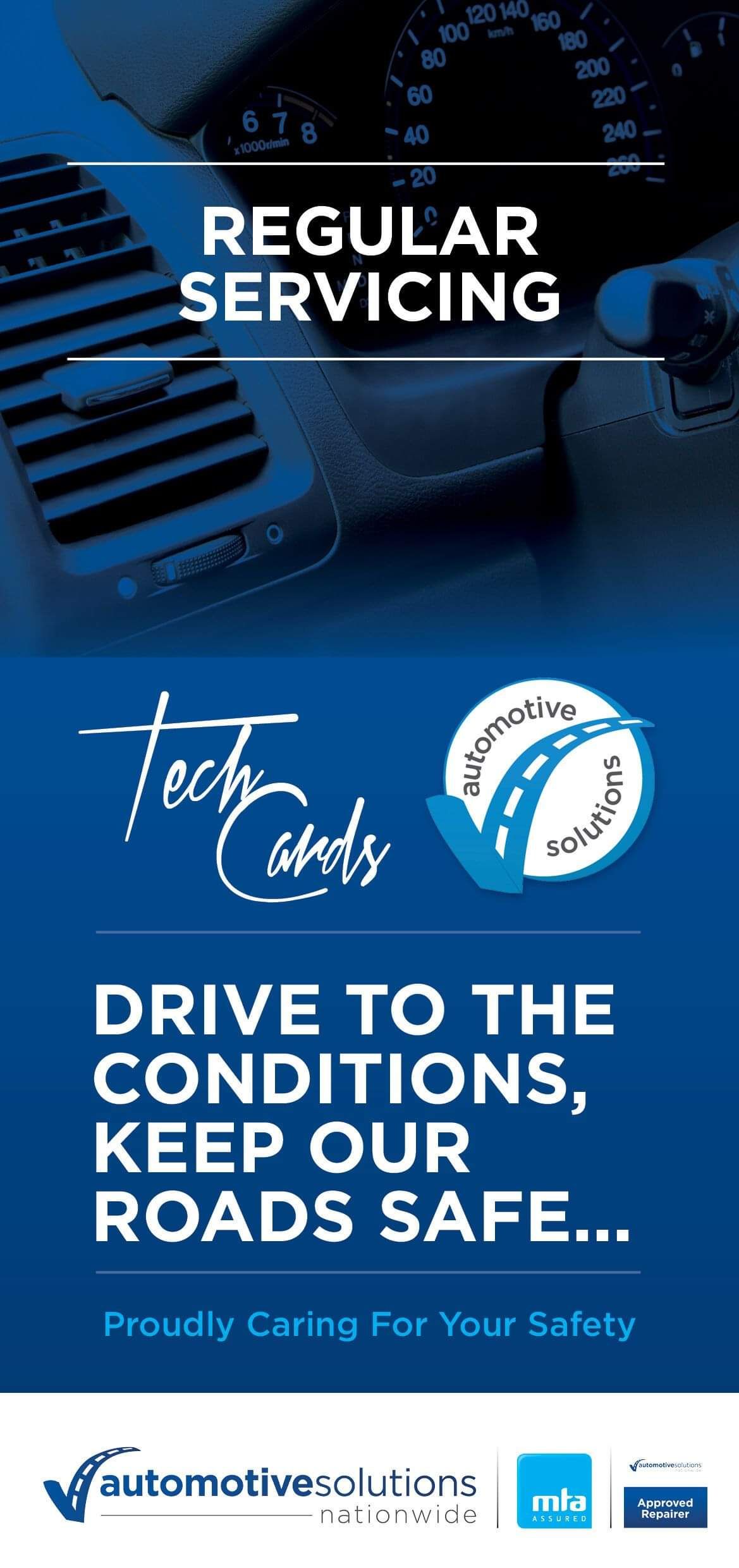 Automotive Solutions Regular Servicing Information Card