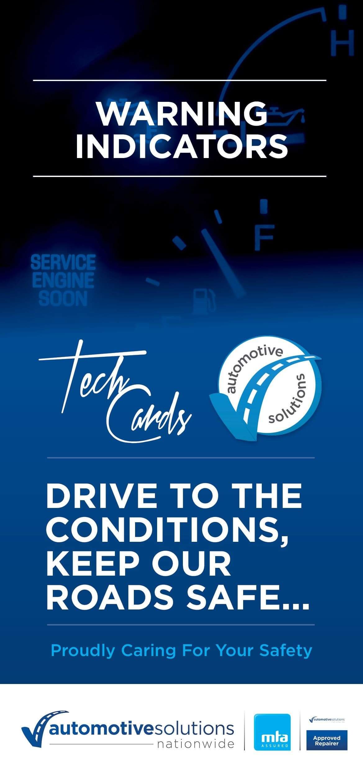 Automotive Solutions Warning Indicators Information Card