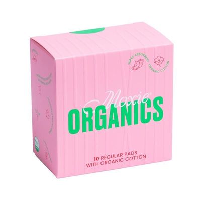 Moxie Organic Regular Day Pads with Wings