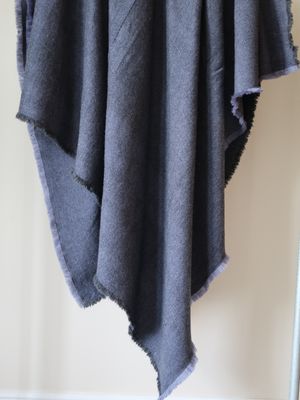 DEE - smokey blue and charcoal throw