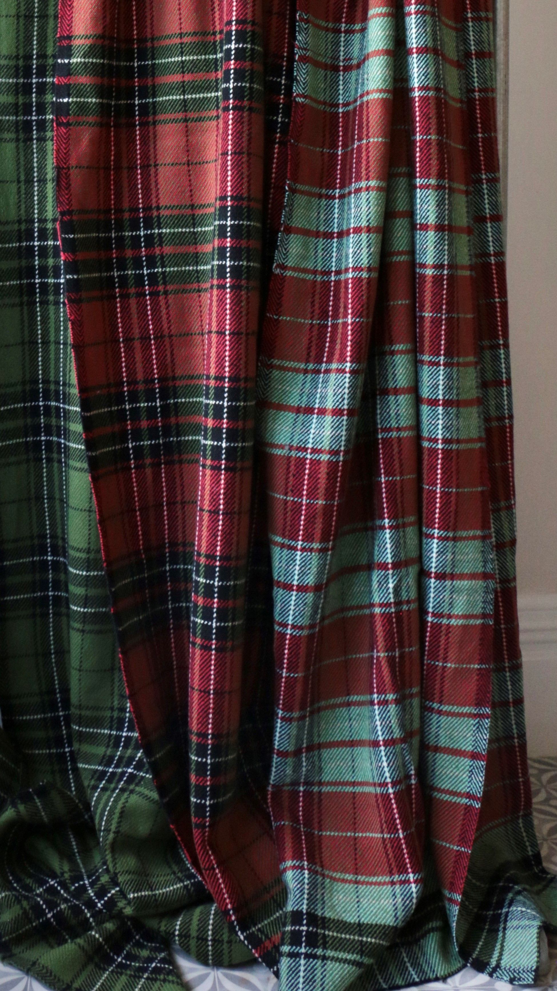 MCLEAN TARTAN COLLECTION - turquoise + red
