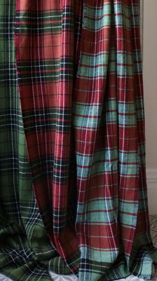 MCLEAN TARTAN COLLECTION - turquoise + red