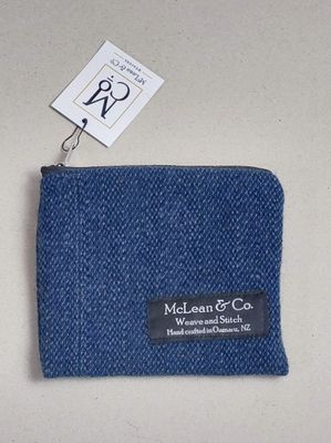 Purse - navy tweed