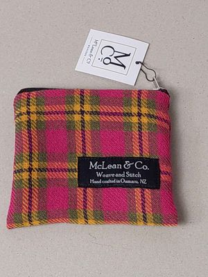 Purse - pink tartan
