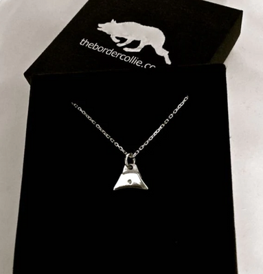 Logan Sterling Silver Sheepdog Whistle Charm Necklace