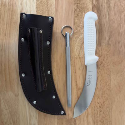 Xcel Shepherd Set - Knife, Sheath, Steel