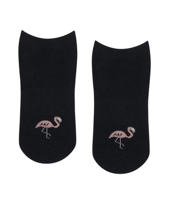 Grip Socks - Midnight Flamingo