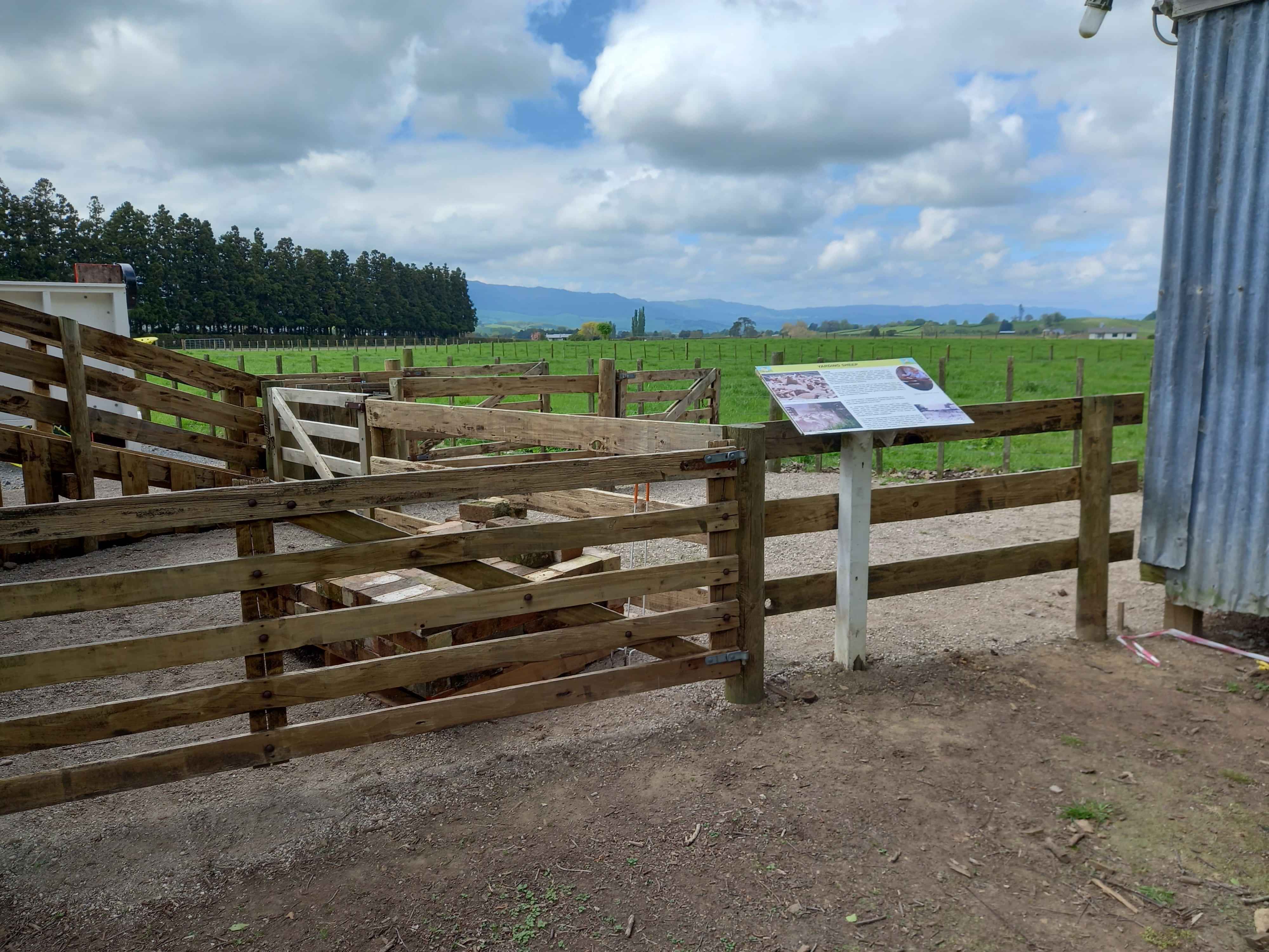 New machine board in machinery park