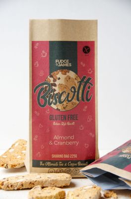 Gluten Free Almond and Cranberry Biscotti - 125G