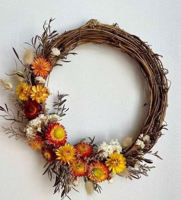 Autumn Dried Flower/Foliage Wreath Workshop - Sunday 17 May 2026