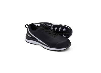 Black and White Jogger Safety Shoe
