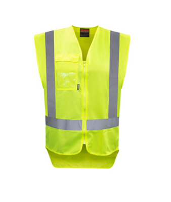 Vest Day/Night Polyester Yellow