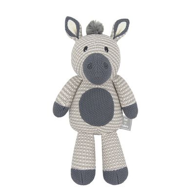Zac the Zebra Knitted Toy