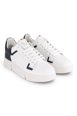 Leather Shoe White/Navy