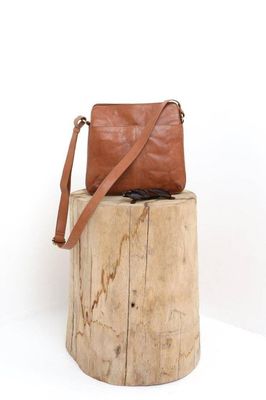 Ivy leather Bag - Tobacco