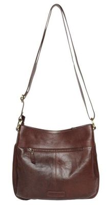 Iris Leather Handbag - Chocolate or Black