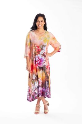 Apricot Floral Fleur Dress