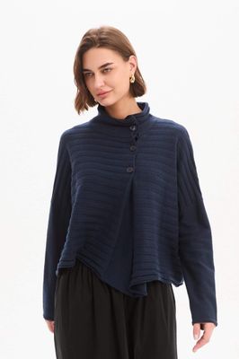 Cowl Neck Button knit
