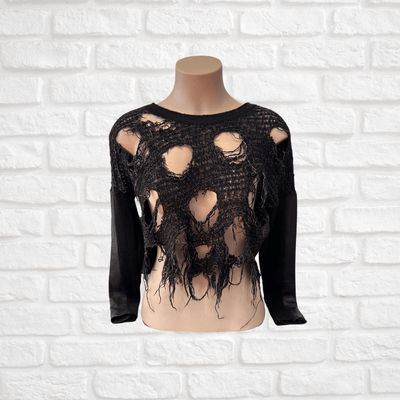 Sabatini Distressed Crop Top