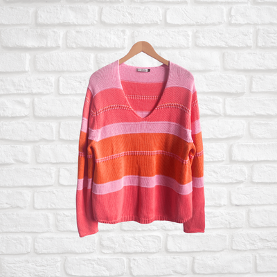 Zaket &amp; Plover Striped Cotton Sweater