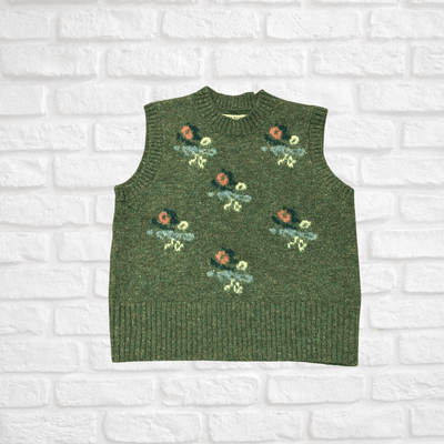 Nice Things Jacquard Knit Vest