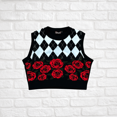 Run &amp; Fly Rose &amp; Argyle Tank