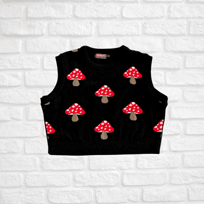 Run &amp; Fly Mushroom Cropped Tank Top