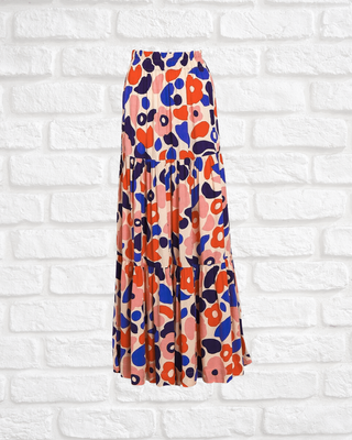 Mister Zimi Geranium Maxi Skirt