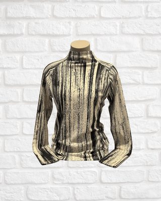 Camilla &amp; Marc Black Arch Print Turtle Neck Top