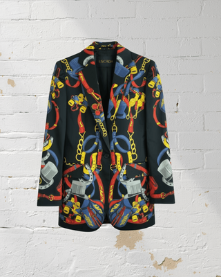 Escada Equestrian Print Blazer