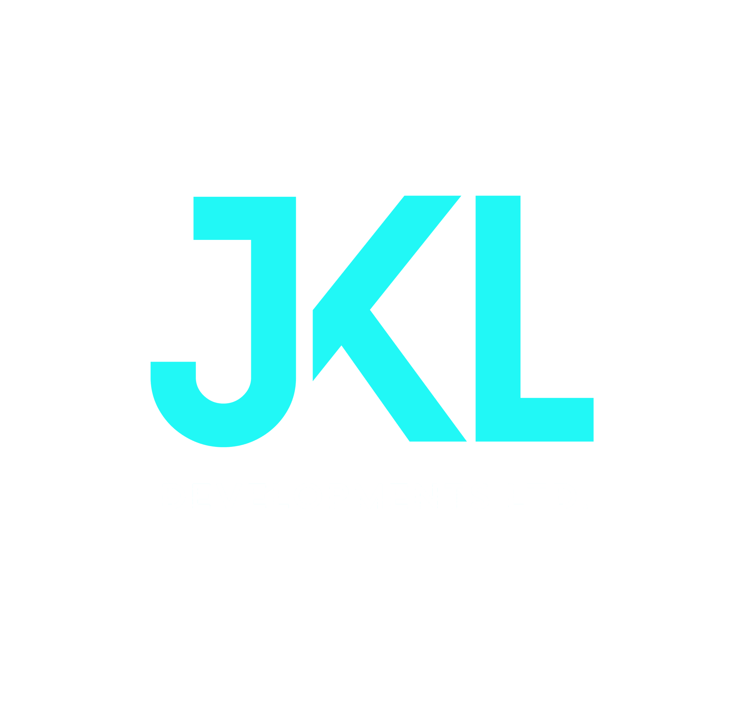 Turquoise geometric logo design - JKL Developments