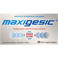 Maxigesic Pain Relief 20 Tablets