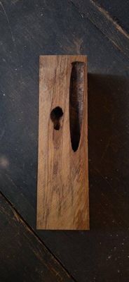 Black Maire-Craft Wood-Puriri Moth Hole Craft-NECUM-1862-5-1