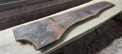 Black Walnut A Grade Slab with Pattern 1714-5-1 RF1S ELE6