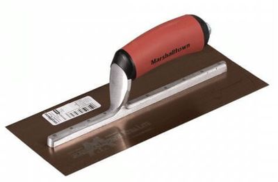 275 x 113 Curved Gold Stainless Finishing Trowel - Marshalltown