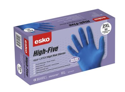 ​High Five High Risk Latex Disposable Gloves