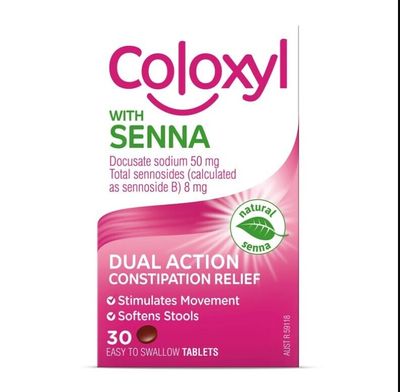 Coloxyl and Senna 30 Tablets
