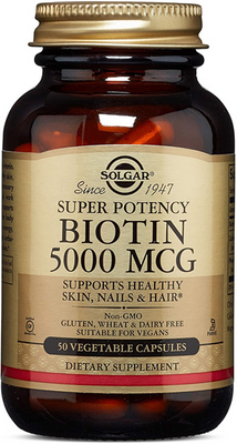 Solgar Biotin 5000 Mcg 50 Vegetable Capsules