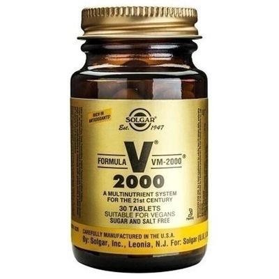 Solgar Formula VM-2000 (Multinutrient System) 30 Tablets