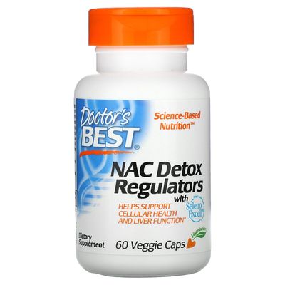 Doctors Best NAC Detox Regulator 60 Vegetable Capsules