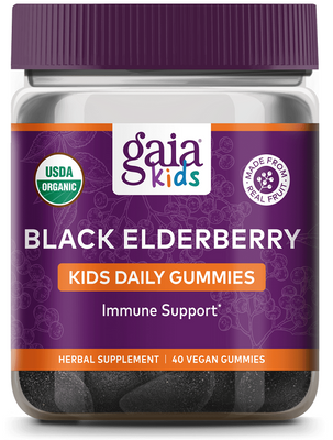 Gaia Kids Black Elderberry 40 Gummies