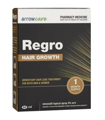 Regro Hair Growth Minoxidil 5% 80ml Pharmacy Medicine