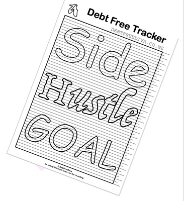 Side Hustle Goal Tracker Chart