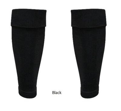GIOCA Footless Socks - BLACK