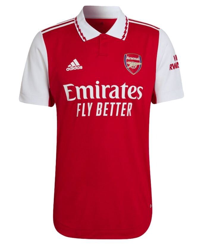 Arsenal FC Adidas 21-22 White / Scarlet Home Jersey - Pro League