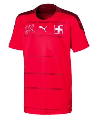 Switzerland Home Shirt 2020 Junior - RED/WHITE