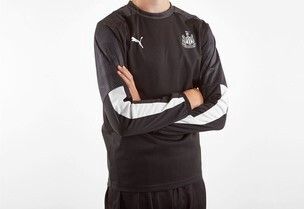 Newcastle United Shirt Juniors - BLACK/WHITE