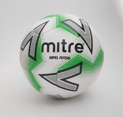 Mitre Impel Futsal Ball - WHITE/GREEN