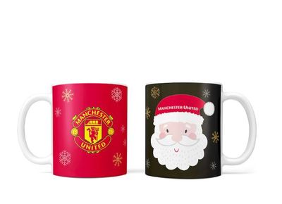 Manchester United Christmas Santa Mug - 11oz