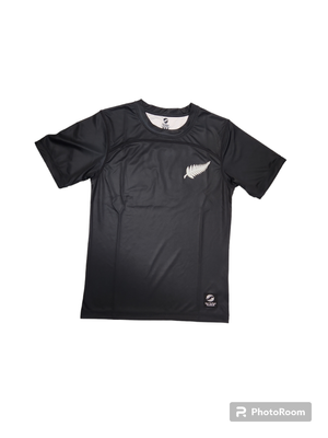 NZ Football Youth Supporter 2022 Away Shirt - BLACK
